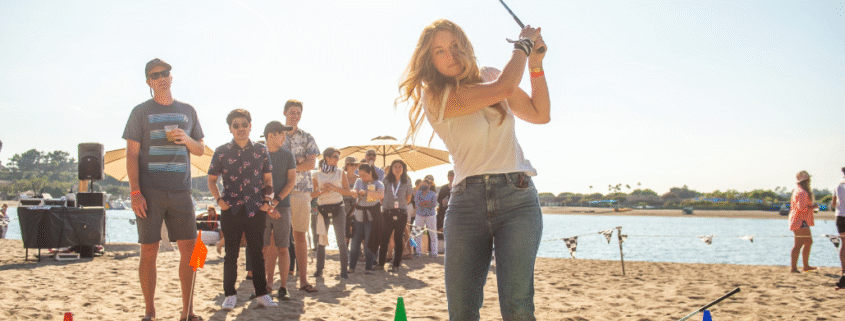 Best OC Team Building Experiences: Golfing on the Beach