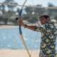 Archery Competition at Edwards Lifesciences' Luxury Luau Themed Staff Picnic in Orange County