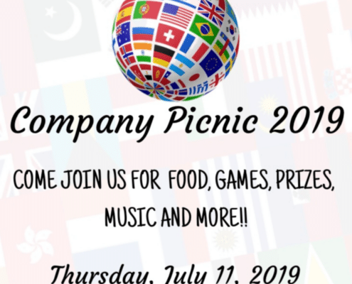 International Theme Company Picnic Invite Example